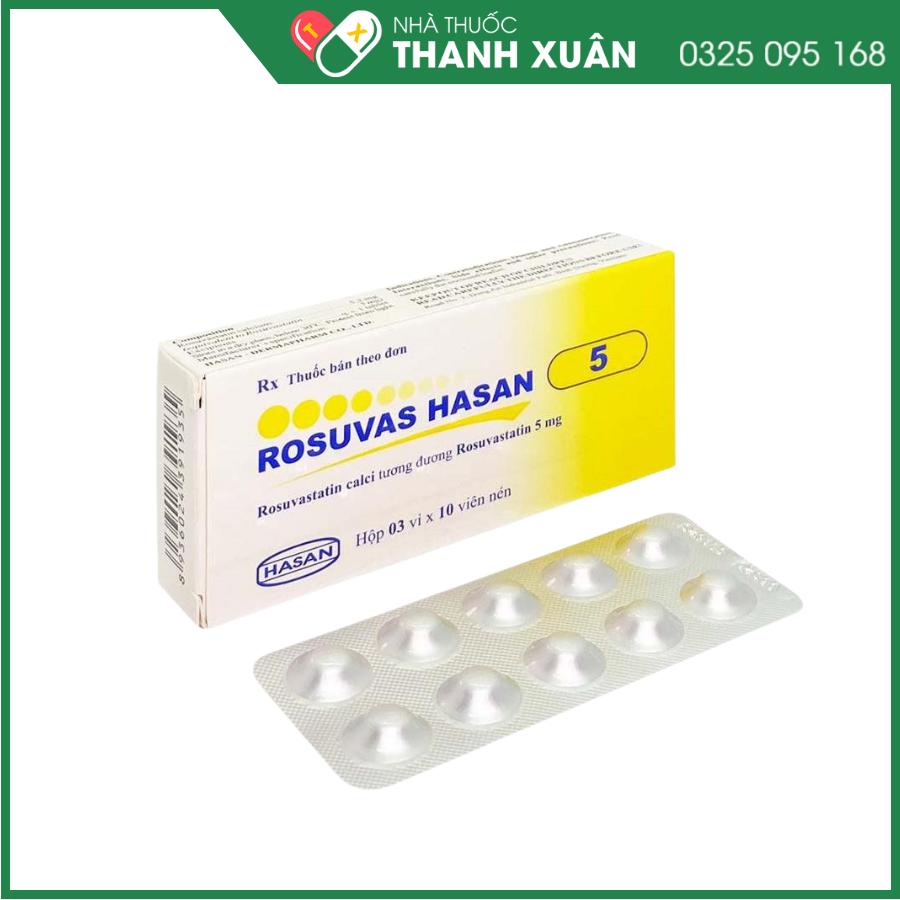 Rosuvas Hasan 5 điều trị tăng cholesterol máu